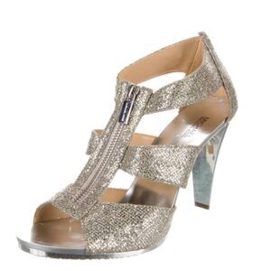 Michael Kors Berkley Cutout Accent T-Strap High Heel Sandals size 11